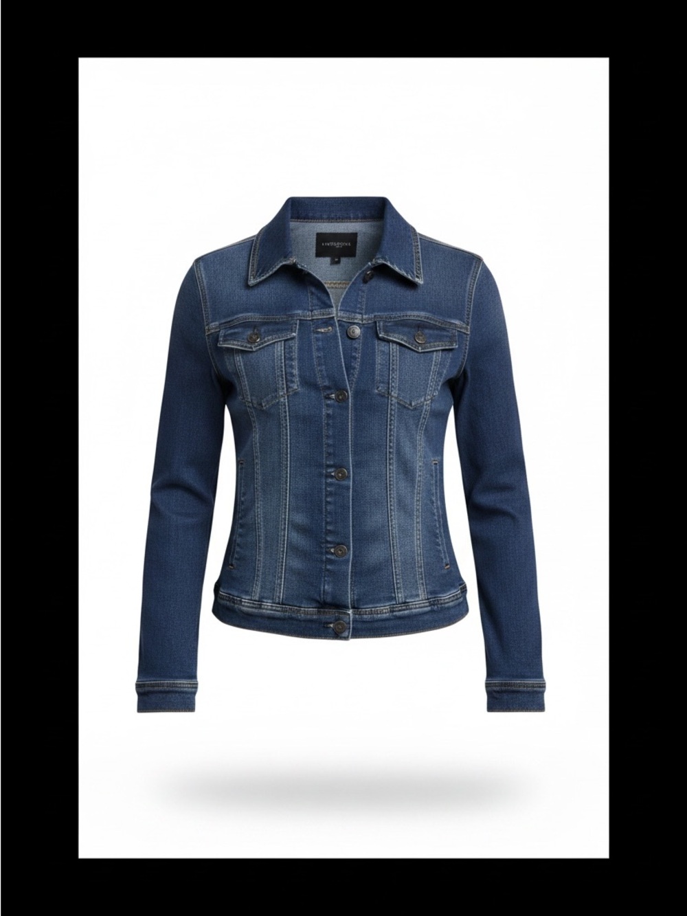 Liverpool Jeans Company Dark Blue Denim Jacket 100% Cotton